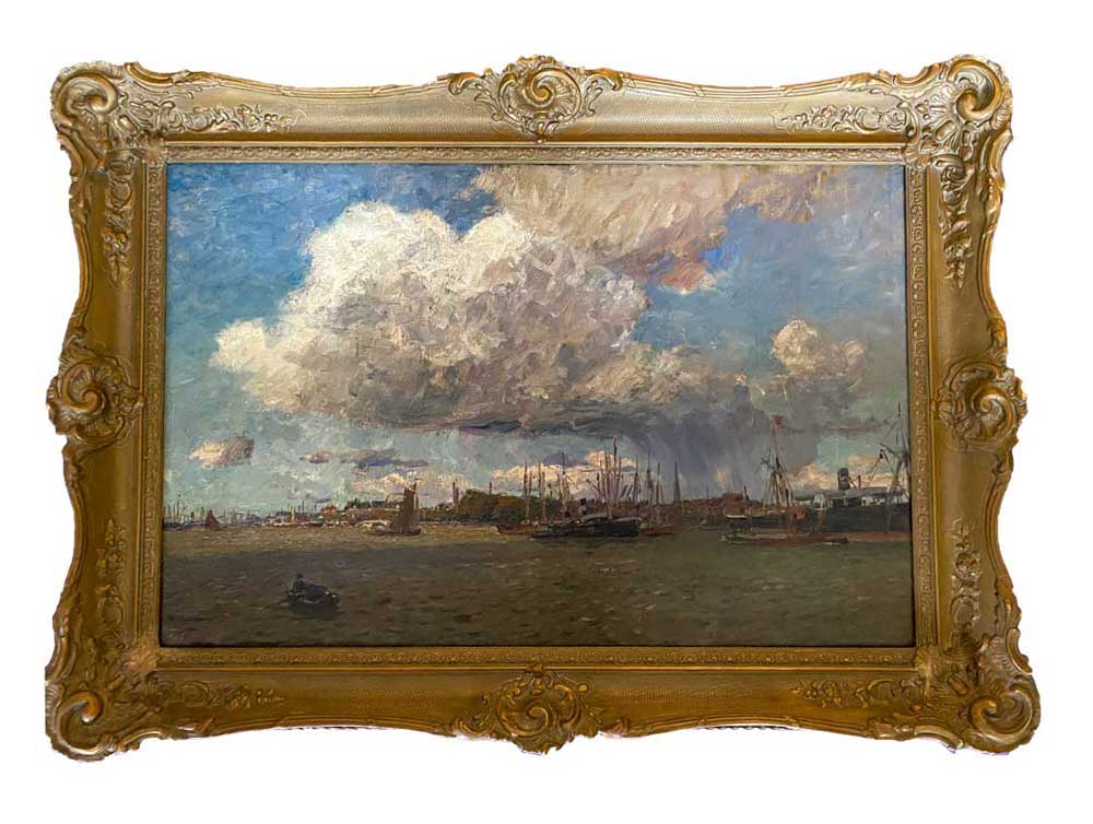 Friedrich Kallmorgen „Im Hafen von Rotterdam“ in Kronberg